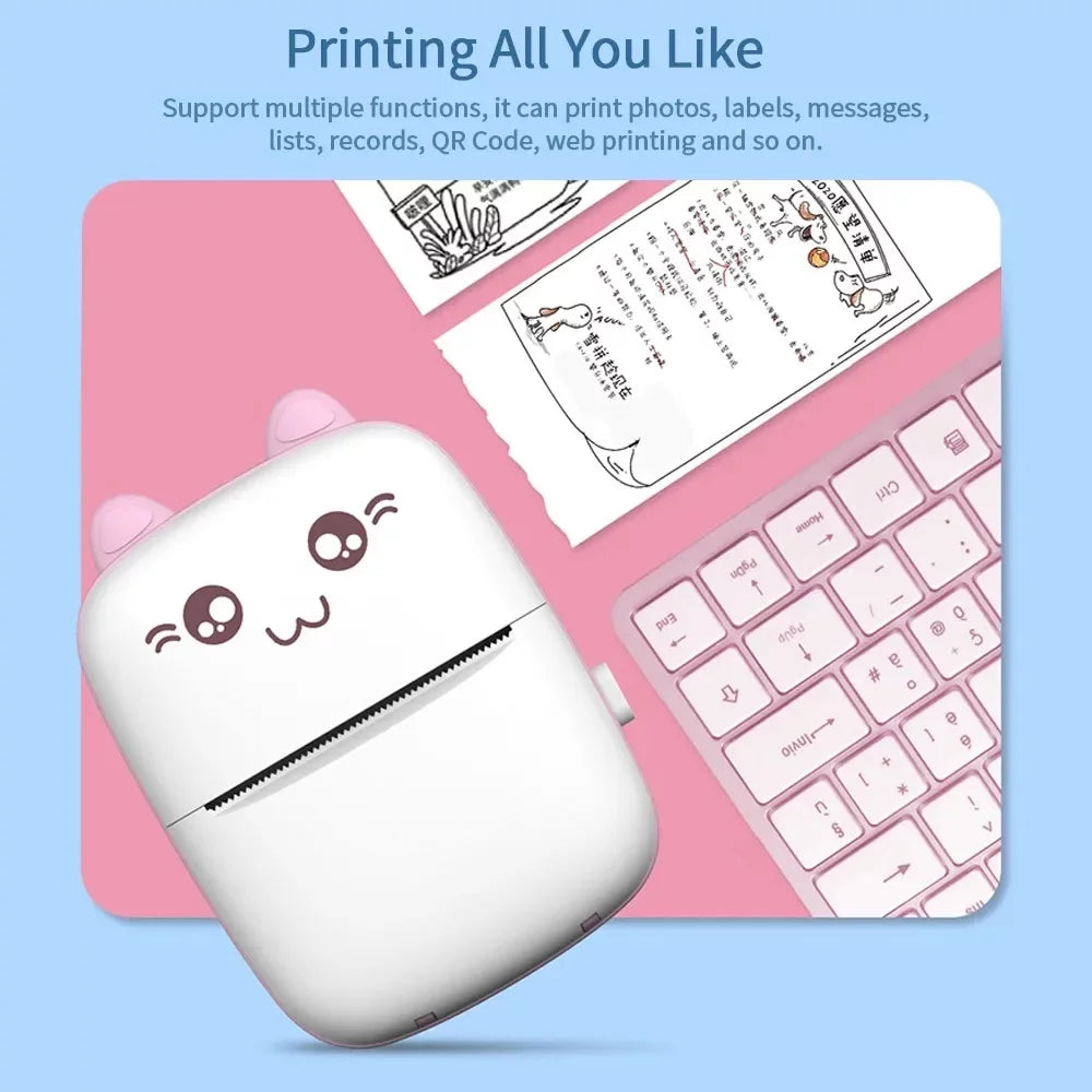 Mini Portable Thermal Printer – Inkless Bluetooth Pocket Printer