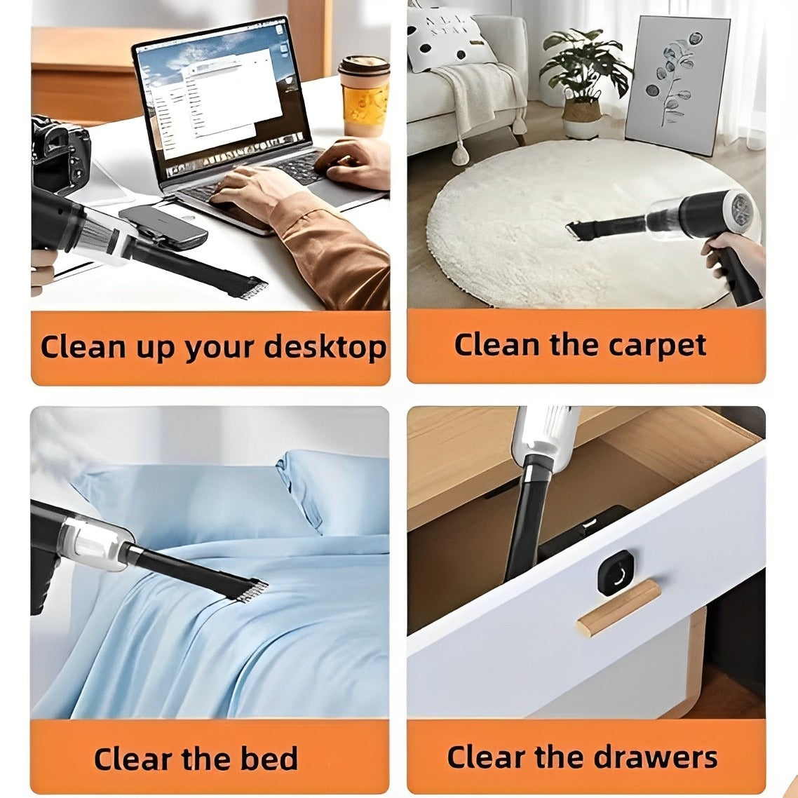 3-in-1 Portable Vacuum Cleaner – Handheld, Lightweight & Multi-Purpose